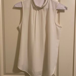 Ann Taylor Beaded Neck shell